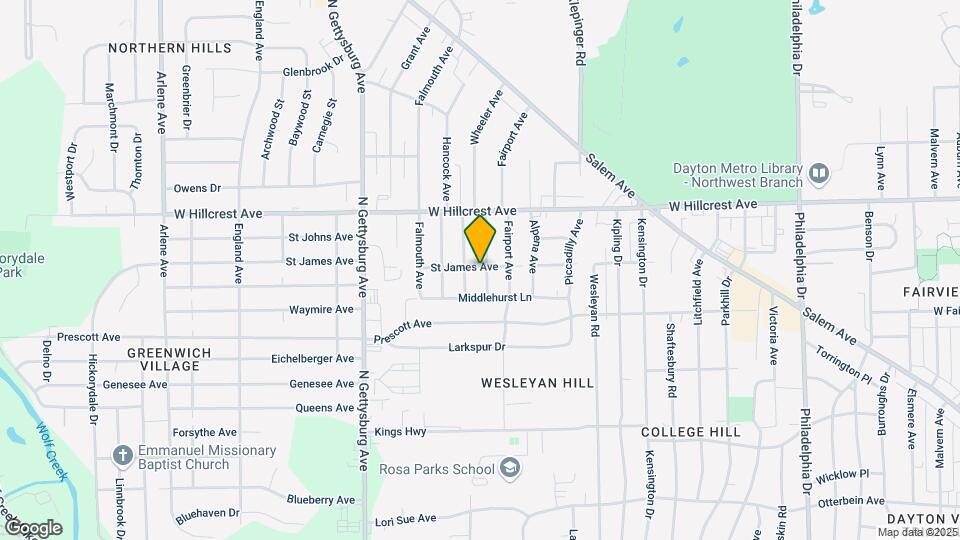 3748 St James Ave Map and Location Details