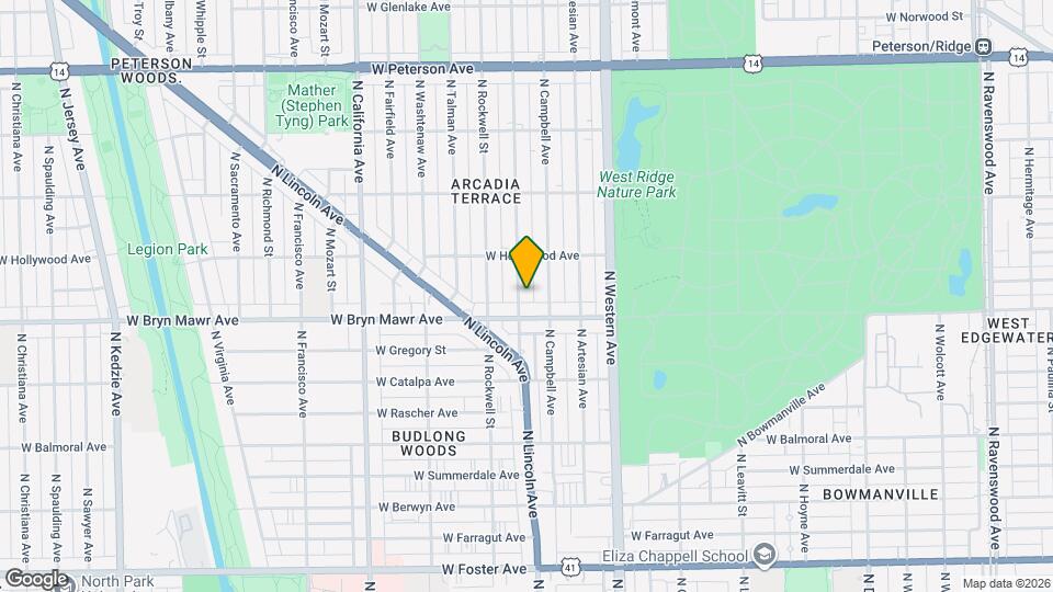 5621 N Maplewood Ave, Unit 2 Map and Location Details