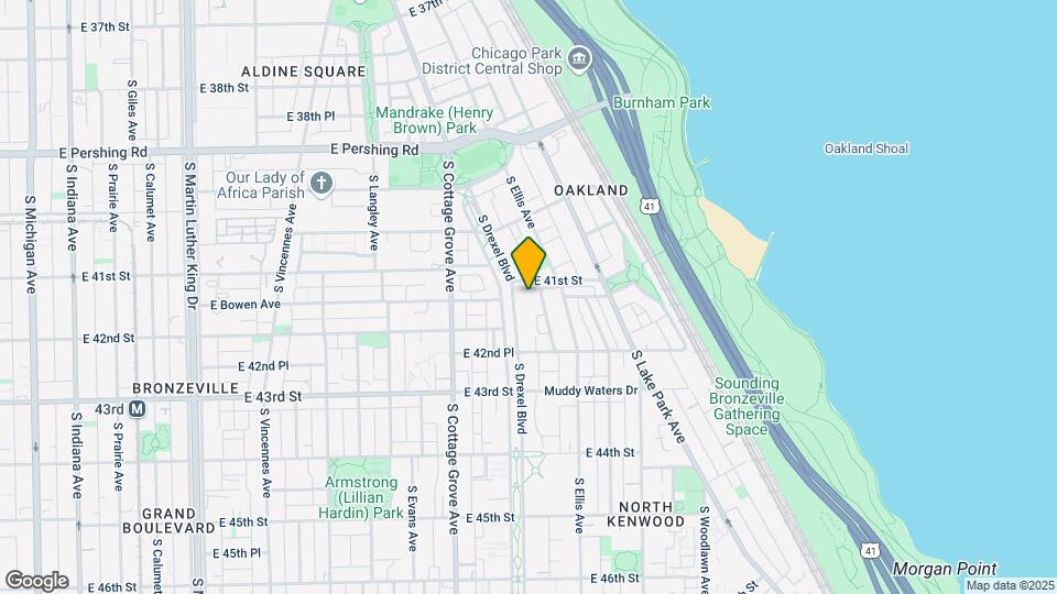 4101 S Drexel Blvd Map and Location Details