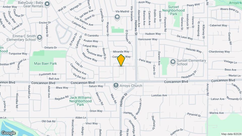 1053 Catalina Dr Map and Location Details