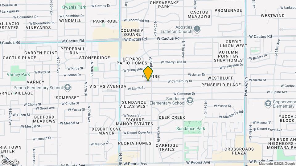 7309 W Canterbury Dr Map and Location Details