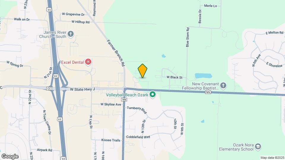 Ozark Mountain Crossing Apartments Map and Location Details