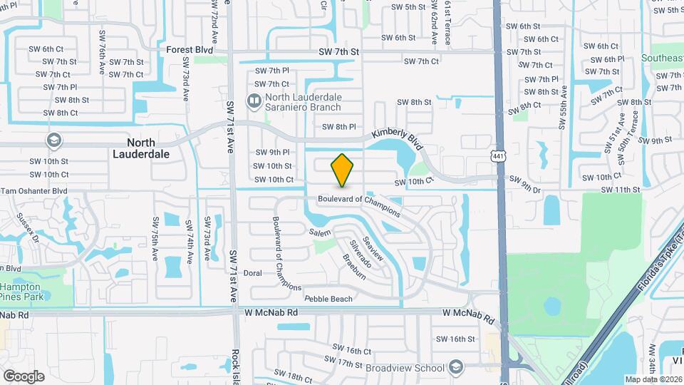 6551 Boulevard of Champions Map and Location Details