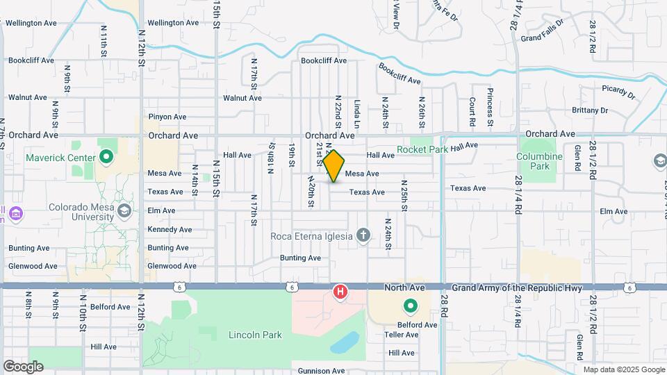 1600 N 21st St Map and Location Details