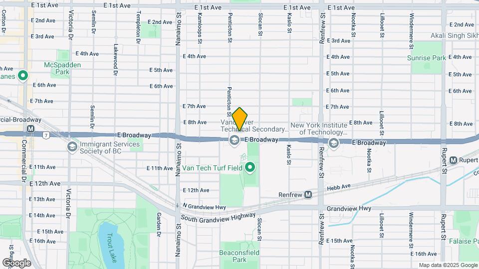 2633 Broadway E Map and Location Details