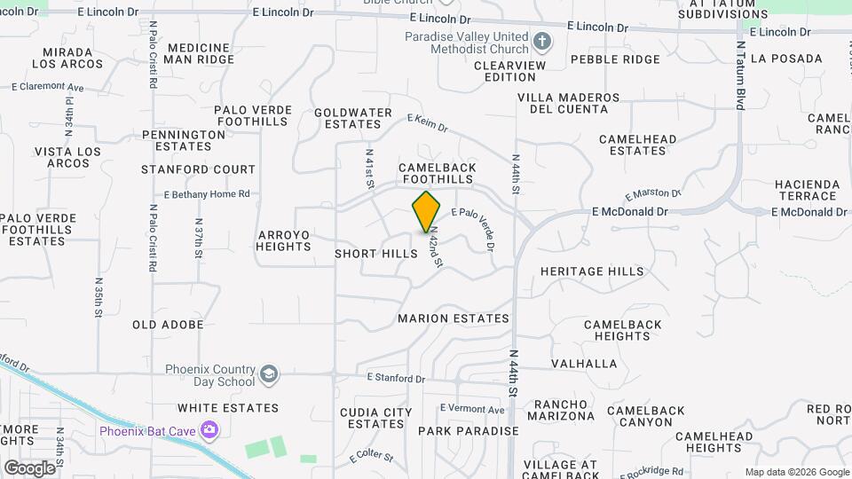 5854 N 42nd St Mapa y Detalles de la Ubicación