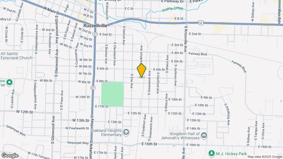 600 E 7th St Map and Location Details