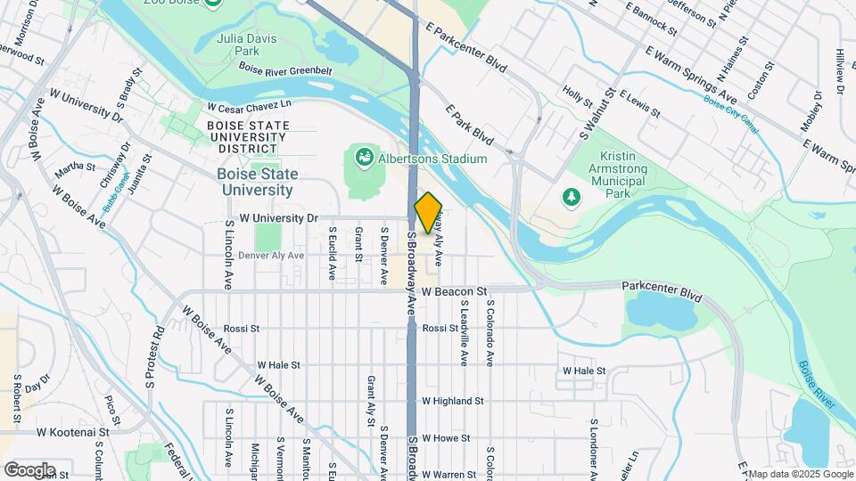 1017-1019 S Longmont Ave Mapa y Detalles de la Ubicación