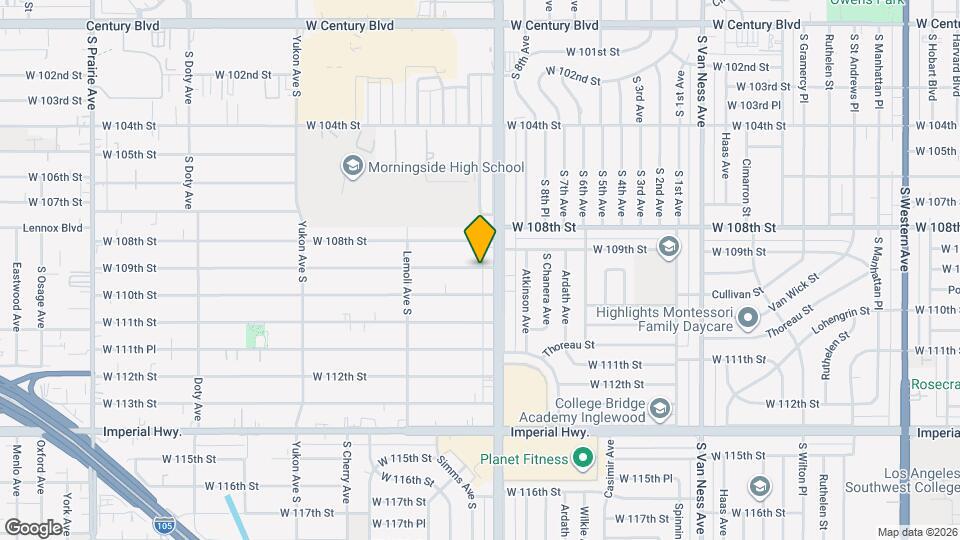 3118-3114 W 109th St Map and Location Details