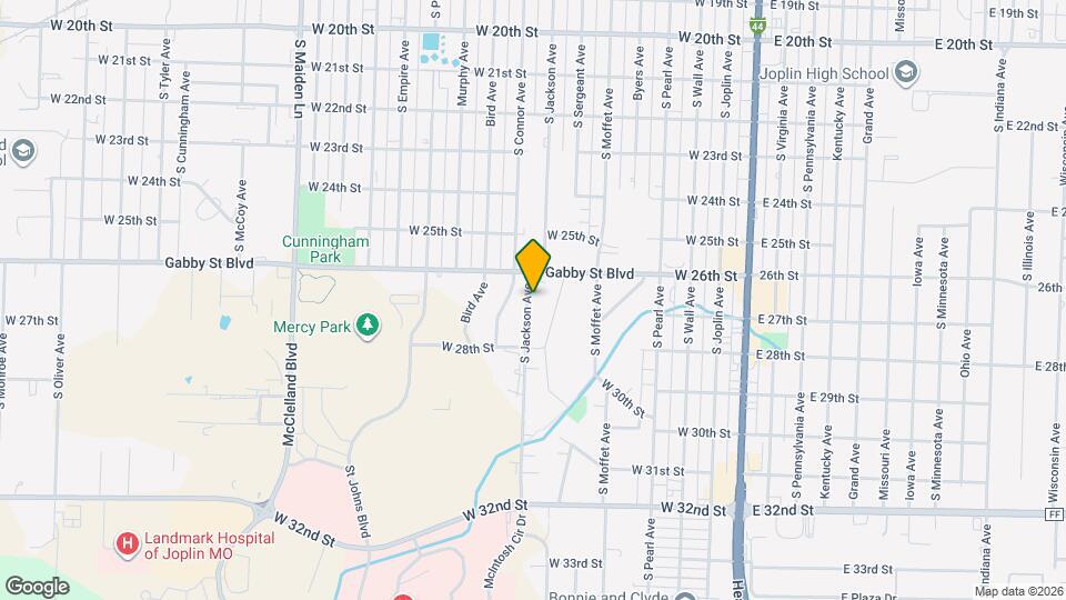 2615 S Jackson Ave Map and Location Details