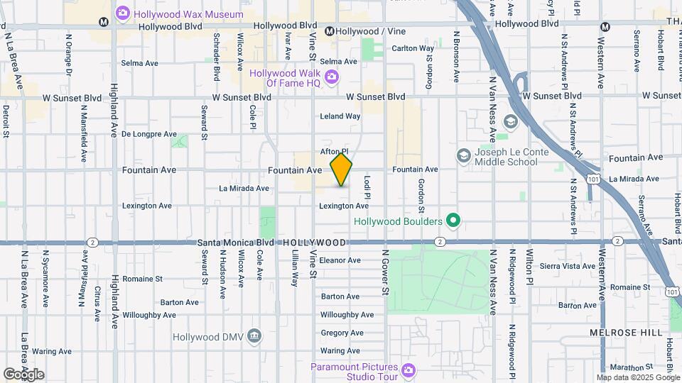 Hollywood Off-Vine Map and Location Details