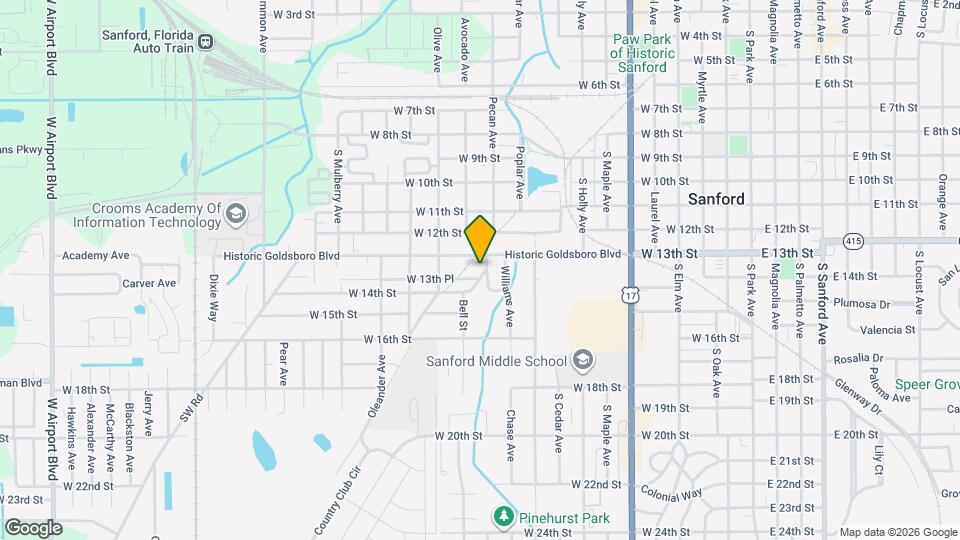 1306 Shepherd Ave Mapa y Detalles de la Ubicación