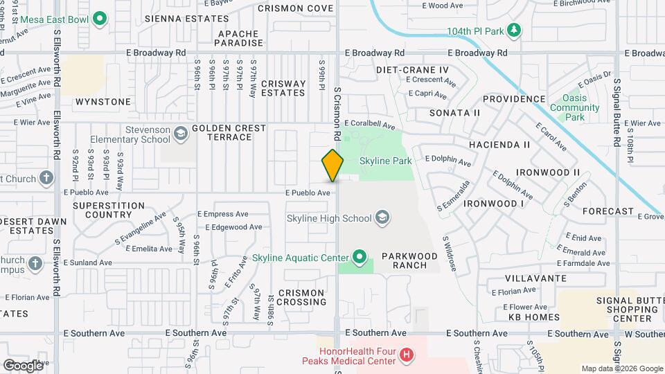9959 E Delta Cir Map and Location Details