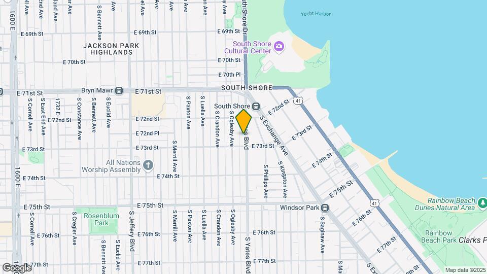 7240 S Yates Blvd Mapa y Detalles de la Ubicación