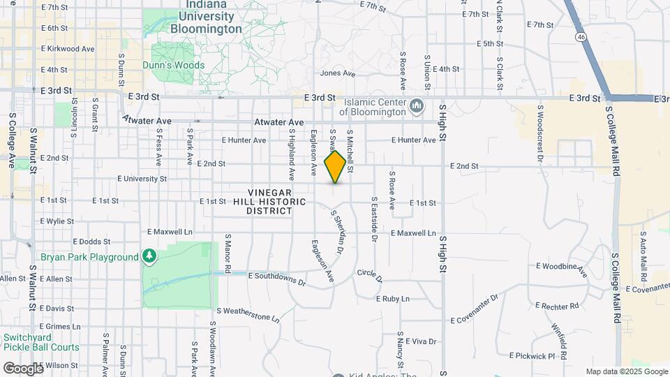 1502 E University St Map and Location Details