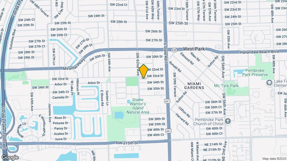 6133 SW 34th St Map and Location Details