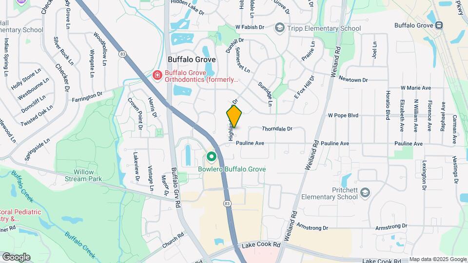 483 Highland Grove Dr Map and Location Details