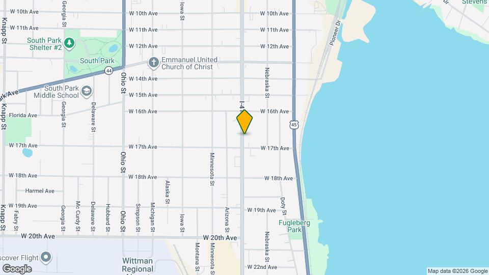 1668 Oregon St Map and Location Details