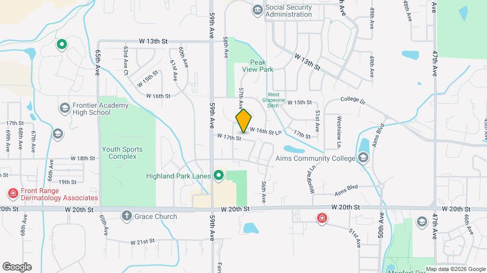 5717 W 17th St Map and Location Details