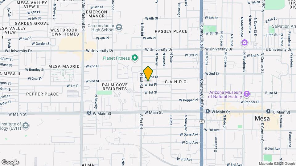 740 W 1st Pl Map and Location Details