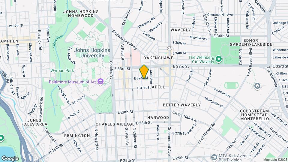 3125 Guilford Ave Map and Location Details