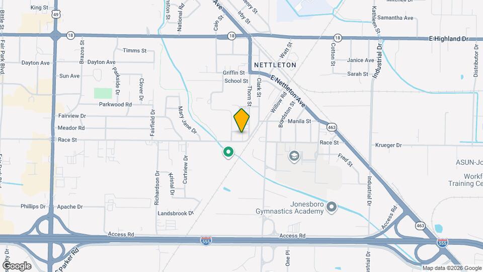 3904 Race St Map and Location Details