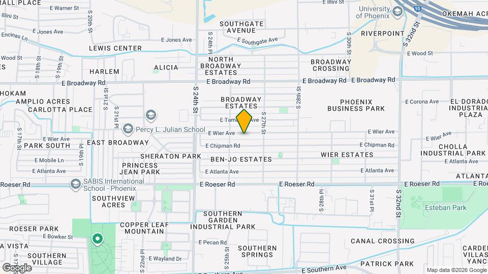 2527 E Wier Ave Map and Location Details