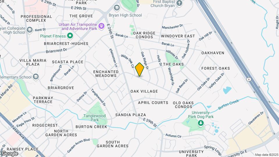 1922 Briar Oaks Dr, Unit 1922 Mapa y Detalles de la Ubicación