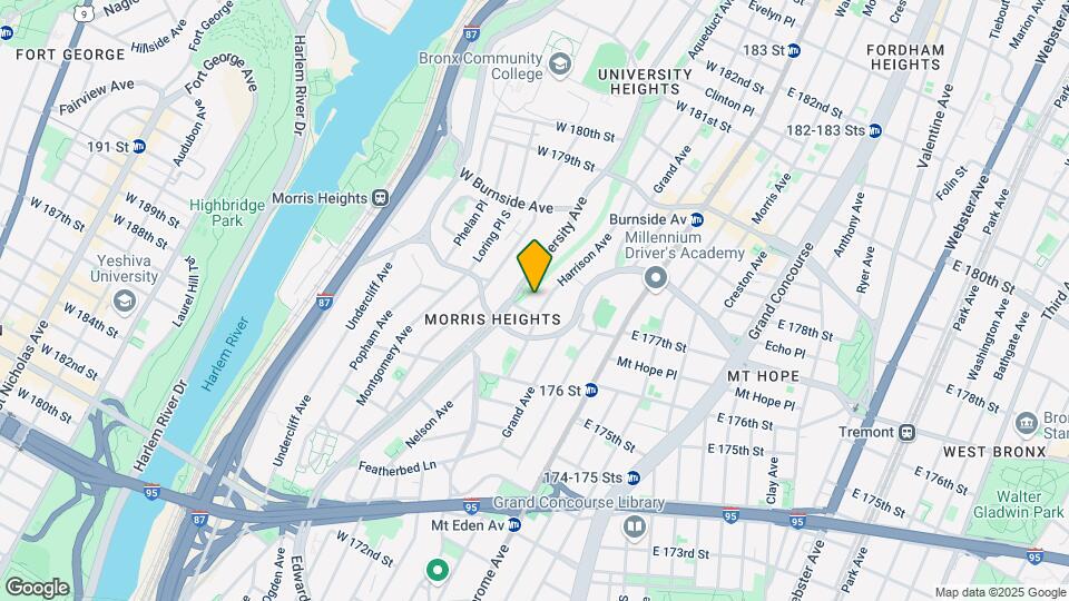 1833 Harrison Ave Map and Location Details