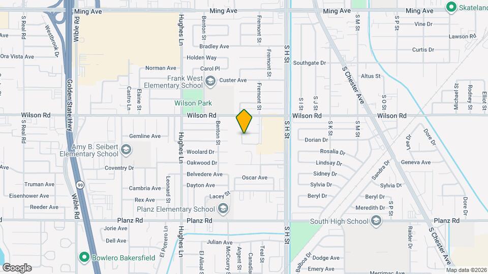 2601 Fremont St, Unit 121 Map and Location Details