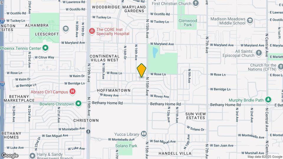 6131 N 15th Dr Map and Location Details