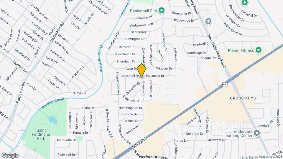 2275 Glenoro Dr Map and Location Details