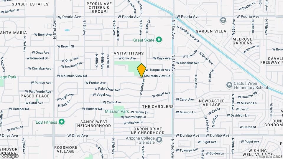 9714 N 45th Ave Map and Location Details