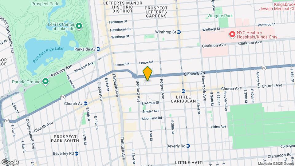 129 Martense St, Unit 2A Map and Location Details