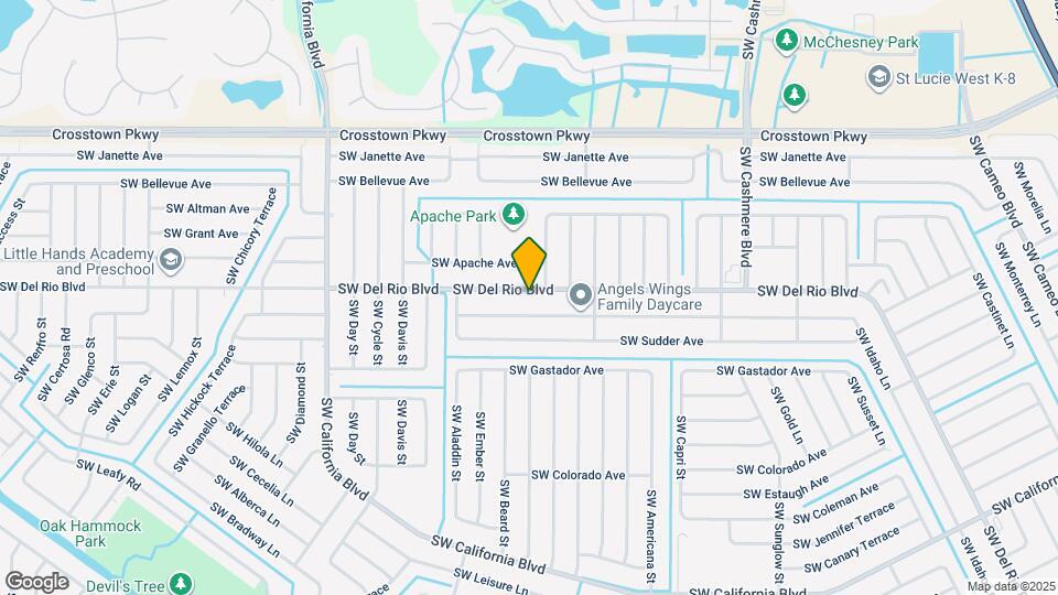 1456 SW Del Rio Blvd Map and Location Details