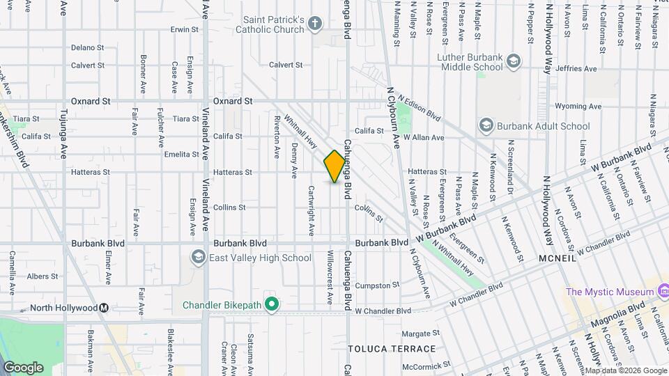 5732 Willowcrest Ave, Unit 2 Mapa y Detalles de la Ubicación