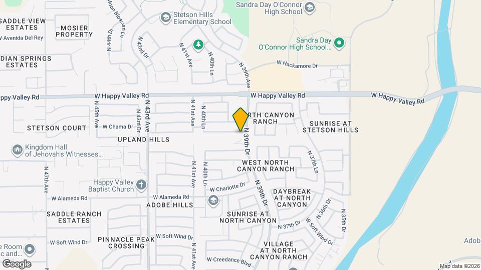 3931 W Whispering Wind Dr Map and Location Details