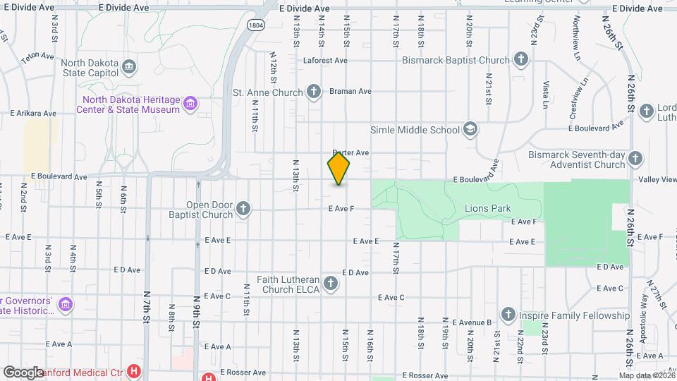 1020 N 15th St Map and Location Details