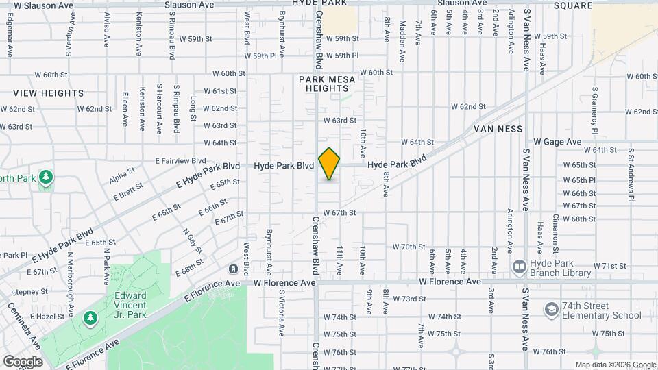 3320 W 66th St Map and Location Details