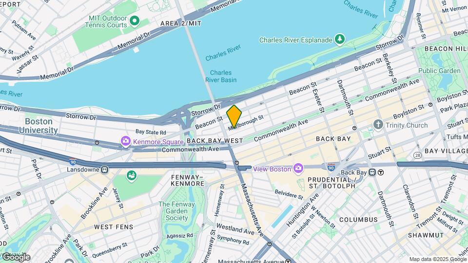 402 Marlborough St, Unit 1 Map and Location Details