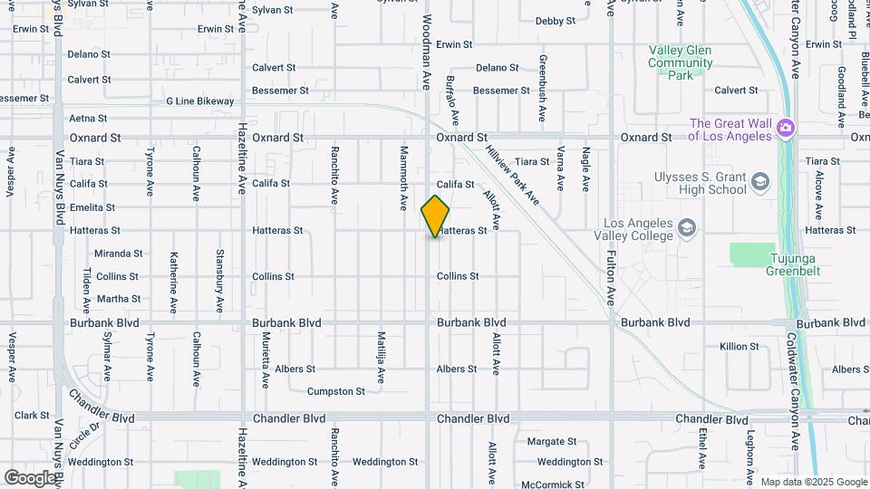 5742 Woodman Ave, Unit #2 Map and Location Details