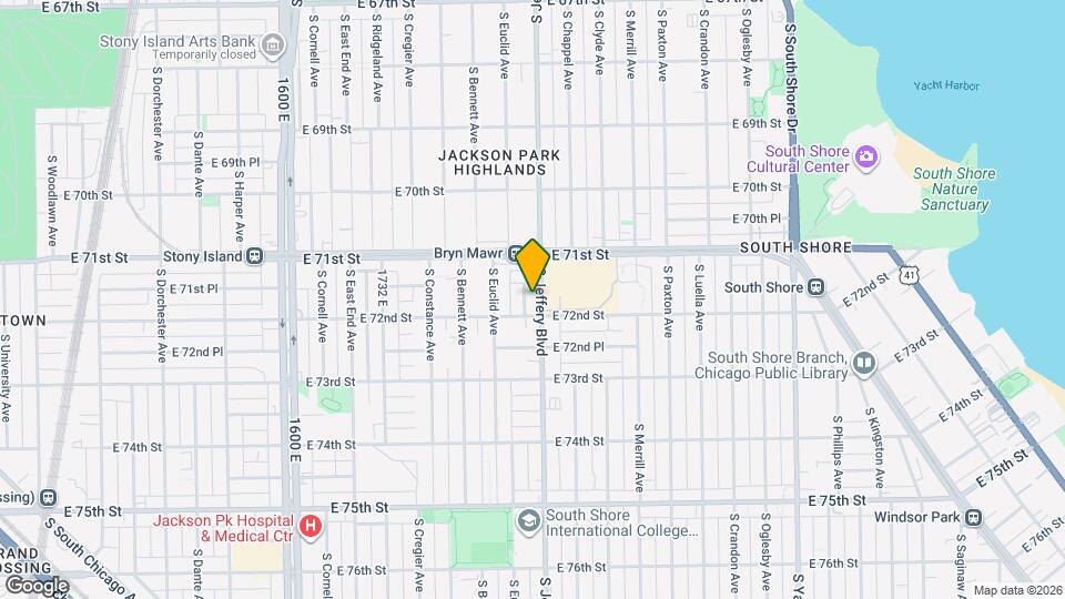 7144 S Jeffery Blvd Map and Location Details