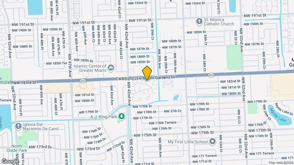 18221 NW 40th Ct Map and Location Details