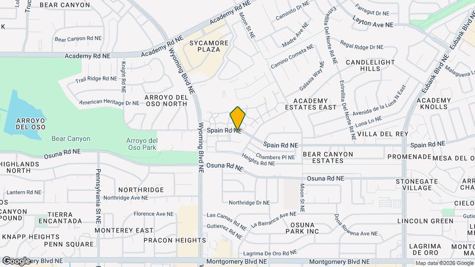 8444 Spain Rd NE Map and Location Details