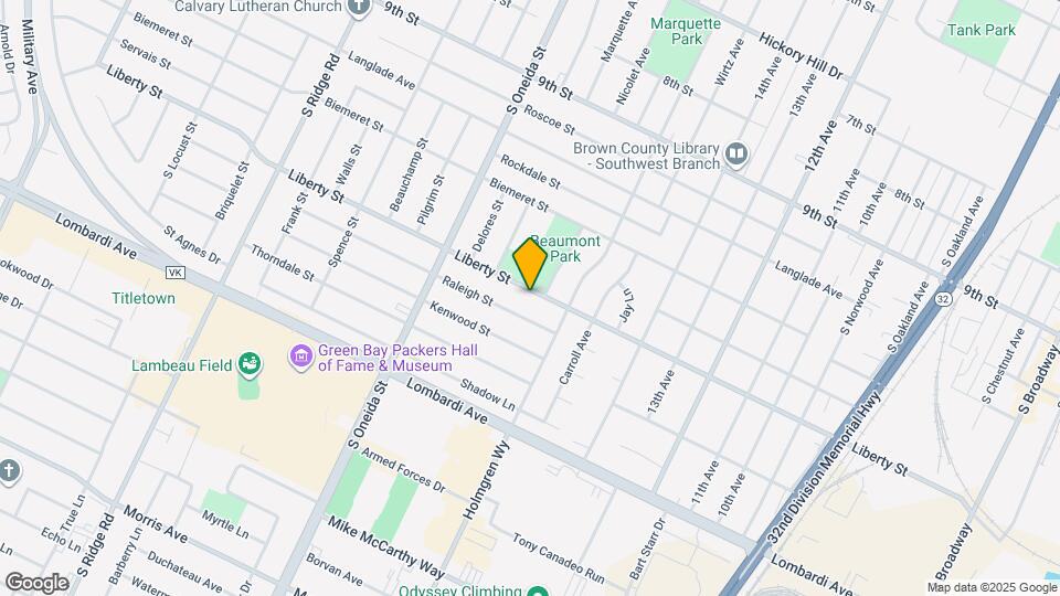 1077 Liberty St Map and Location Details