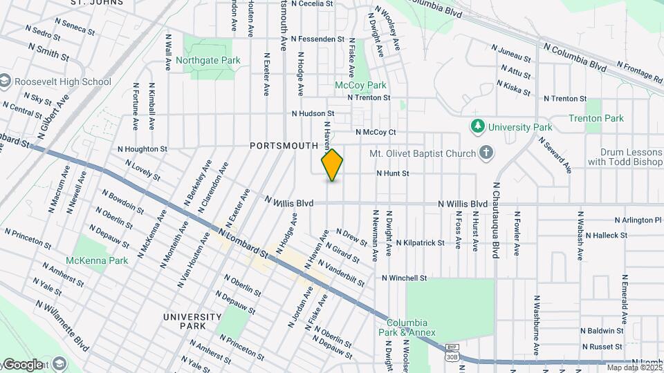 8522 N Haven Ave Map and Location Details