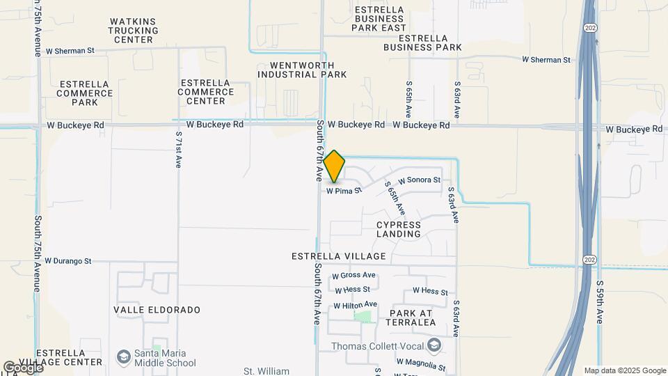 6634 W Pima St Map and Location Details