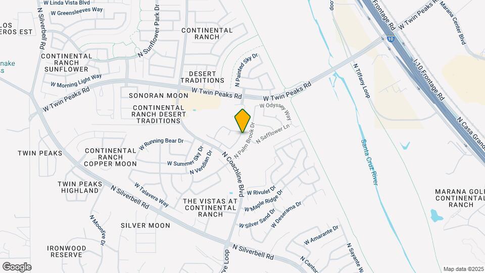 9082 N Sanguine Dr Mapa y Detalles de la Ubicación