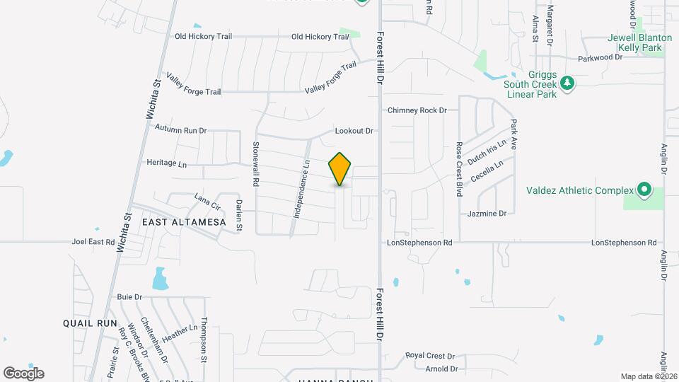 7309 Fredricksburg Dr Map and Location Details