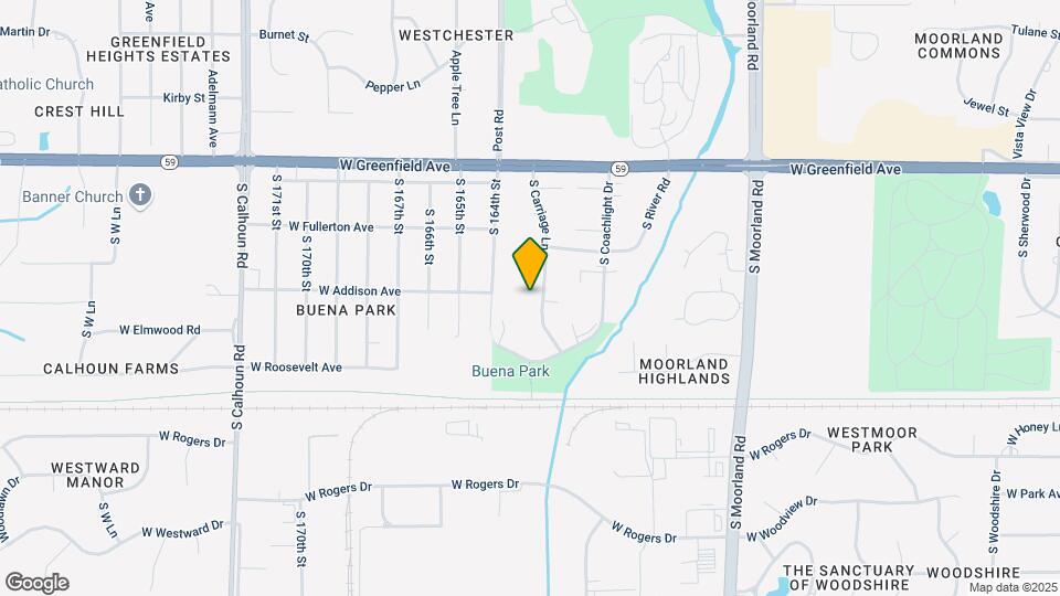 1657 S Carriage Ln, Unit a Map and Location Details